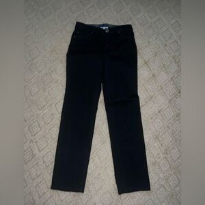 JM Collection black Denim Dress Jeans Sz 4 EUC